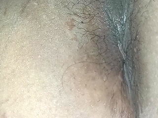 with anal plug in the ass while masturbating fat pussy