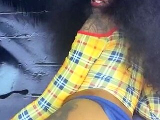 Black and round asses