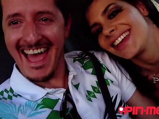 Gambling miss at public blowjob porn