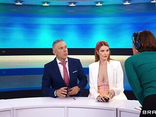 Good and bitchy redhead Elly Clutch is fucking with her lovely boss