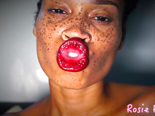 Ruin Your Orgasm for Glossy Red Lips- Red Lipstick Fetish Featuring Goddess Rosie Reed-1080p HD