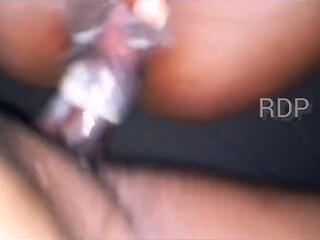 Teen College Girl Using Vibrator on Her Wet Juice Dripping Pussy While Fucking Her