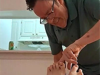 BBW Nurse Vicki Is Bond and Has Foot Tickling Part 1