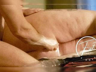 Amateur BBW Anal Fisting Part 2 - Huge Booty Gaping & Extreme Insertion