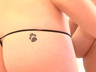 Brunette and Blonde Teen Touching Each Other Boobs in a Sensual Way