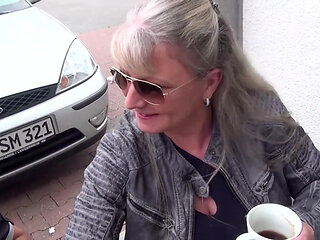 Mature couple pissing fetish in the toilet