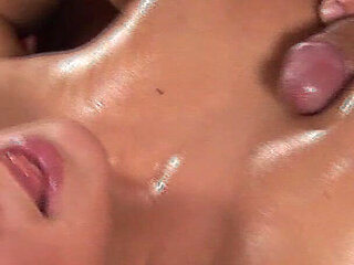 Oiled MILF Rough Big Breast Fucked