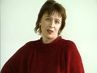 Mature Lady From Germany Showing Her Big Tits on Casting