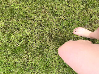 Walking Barefoot on the Grass