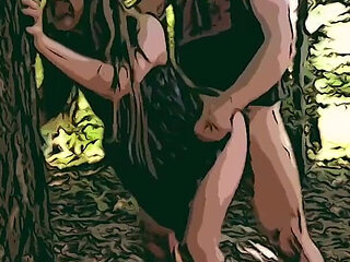 Older Guy Fucks Young Blonde in the Woods