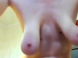 Playing with My Mature Girl's Saggy Tits