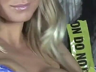 Big Tits British Blonde Cha Cha Striptease Dance