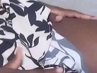 Secretly Looking at My Step Stepsister Reading for Exam in Her Bedroom Wearing Neither Pants nor Bra. Ony a Big Dress