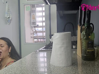 Stepmon in Kitchen - Video for Fans - BBW Stepmom MILF Stepson