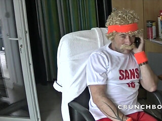 Slut creampied in jockstrap by funny boy