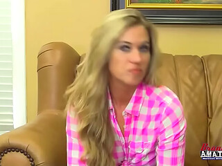 Savanna Tiny Blonde Mature Firm Handjob Slow Tease Greedy Finish!