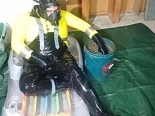Latex Biohazard Drone Smearing Mud