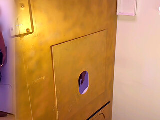 Young farmer at the gloryhole - Suddenly cumming in the mouth & blowing each other