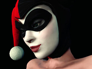 Harley Quinn Pantyhose Footjob