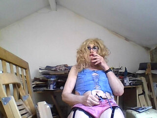 Cumdump slag whore Sarah wanks her pathetic clit to cum shot, but her cum is so thin you can't  see  it, how humiliating