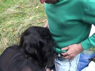 Big Boob Lady Fucked Hard on Grass - Amateur Outdoor Sex