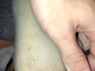 I Jerks off My Master with My Submissive Feet