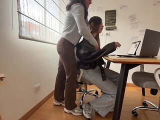 Lesbian Fetish Playing with Their Leather Jackets