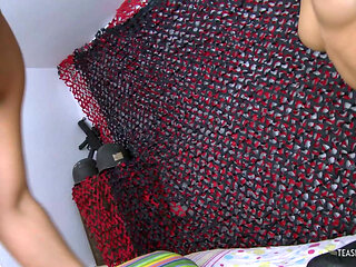 A girls police uniform flies to the side as this guy arrests her with his cock