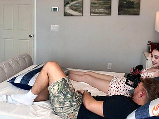 Cute Teen Dolly Paige Gets Creampie in Behind The Scenes Sex