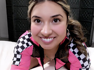 Petite Chunky Cutie Eats Anal Creampie