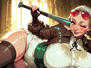 Play Ball Sexy Ai Grans Ready for Action