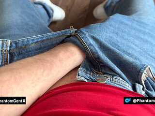 German boss strokes chest and jerks in Hugo Boss polo - PhantomGentX