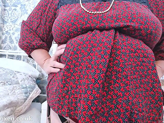 Sultry Satin Panties for Married Cheating BBW Amateur Housewife