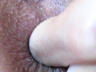 Extreme Close-Up Anal Fingering and Gaping Asshole Play