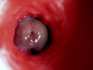 A big beautiful cock flows abundantly inside a wet slippery hole and smacks!