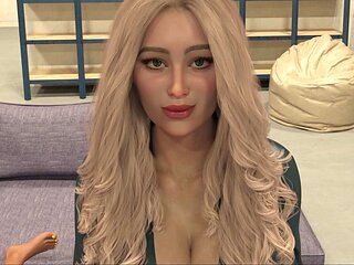 Interactive cartoon visual novel from a unique perspective