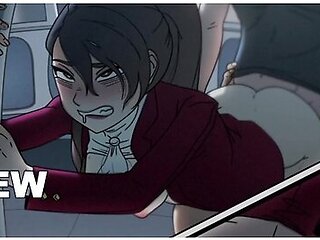 Hard Fucking On A Public Bus On The R3 Line With Car Toon And Hentai Anime