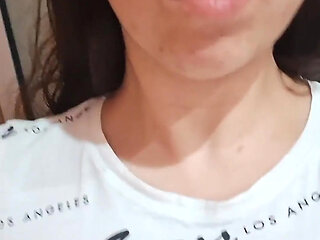 Chilean Amateur Latina Model with Big Tits Playing with Her Vagina