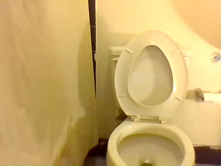 Squatting and Peeing on My Toilet Seat