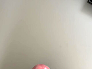 Cumming hard and spraying cum