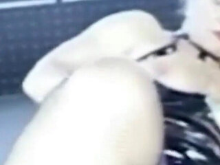 Watch This French Domina Play with Her Pussy in Latex