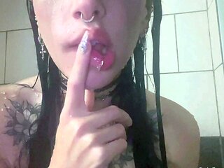 Beautiful teen brunette Jessica Sinn masturbates