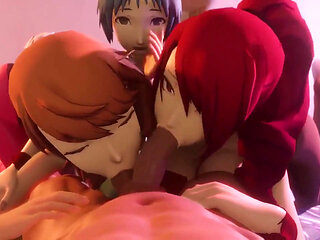 Persona 3 FFFM Foursome