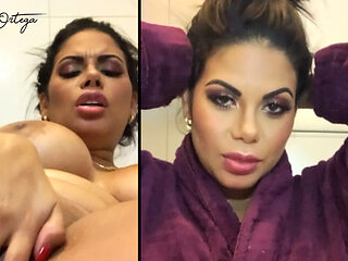 Hot AF Brunette Kesha Ortega Plays With A Fat Dildo!