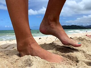 Amateur girlfriend fingered and rammed outdoors at the beach