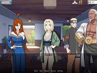Naruto trainer visual novel with two sexy babes