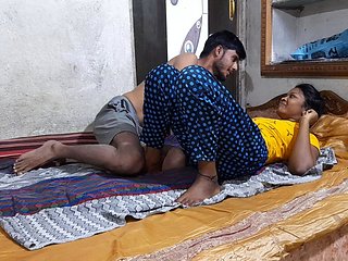 18 Year Old Indian Tamil Couple Fucking With Horny Skin...