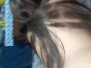 Sexy college girl gives her class a ride and we end up FUCKING in bed