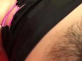 Banged Japan teen with big tits and hairy pussy