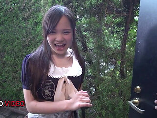 Sweet Japanese amateur feels passionate pleasure from cock in POV style .